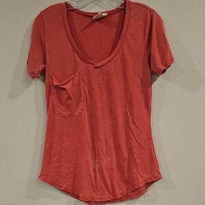 White Crow Pink Fitted Short Sleeve T-Shirt